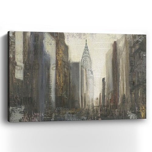 Nyc Urban Street Scene Unframed Print Wall Art-399010-1