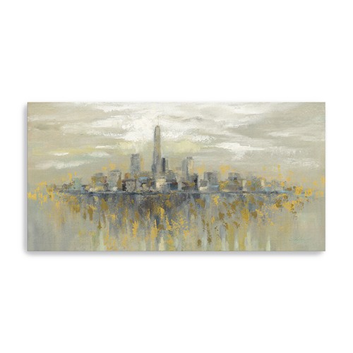 Artistic Manhattan City Skyline Unframed Print Wall Art-399030-1