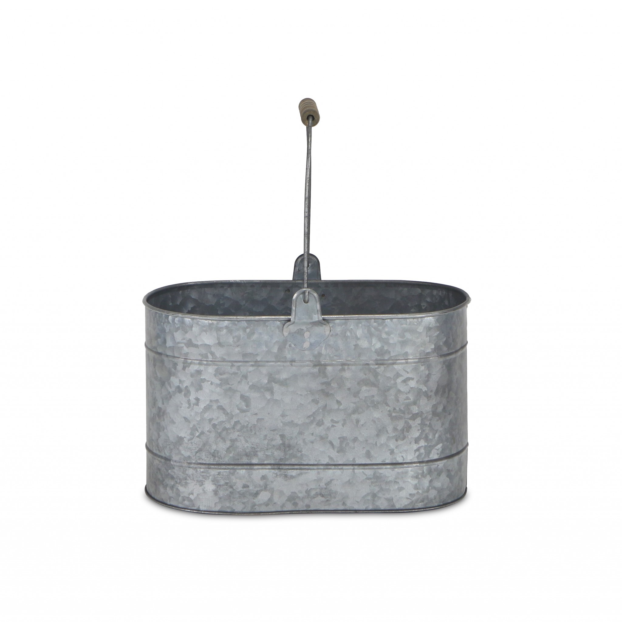 Farmhouse Galvanized Metal Bucket