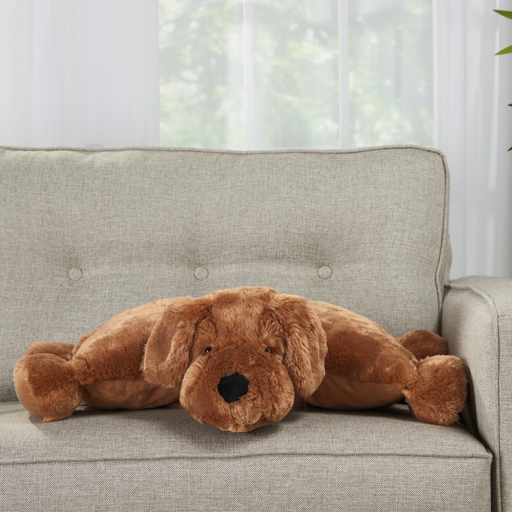 22" X 18" Brown Dog Throw Pillow