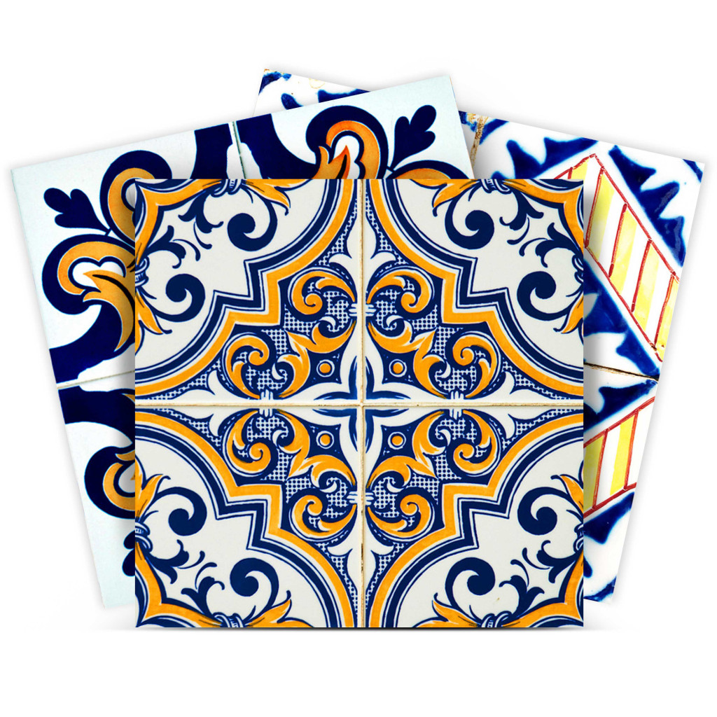 7" X 7" Addison Multi Mosaic Peel and Stick Tiles-400263-1