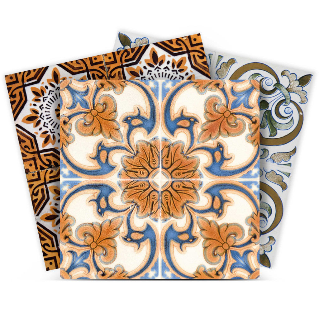 5" X 5" Rustico Linda Removable Peel and Stick Tiles-400276-1
