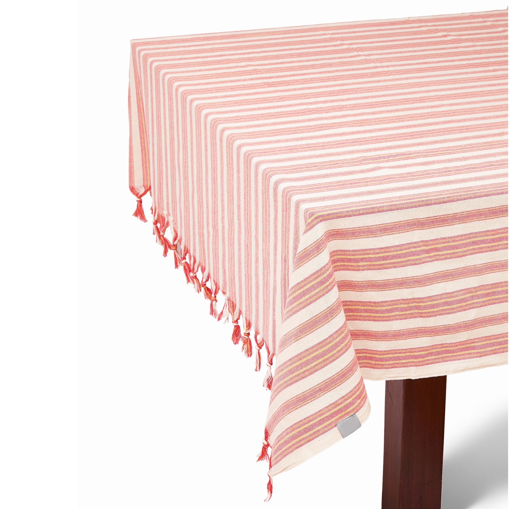 Boho Sunset Color Striped Tablecloth Set