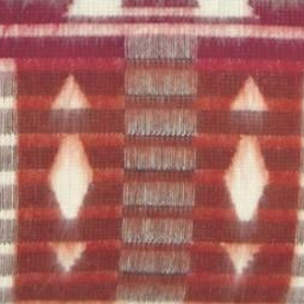 20" Brown and White Southwestern Acrylic Throw Pillow Cover