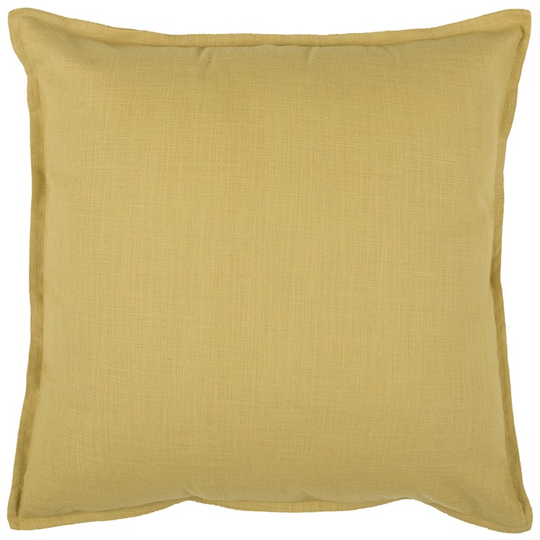 Tan Solid Color Flange Edge Throw Pillow-403111-1