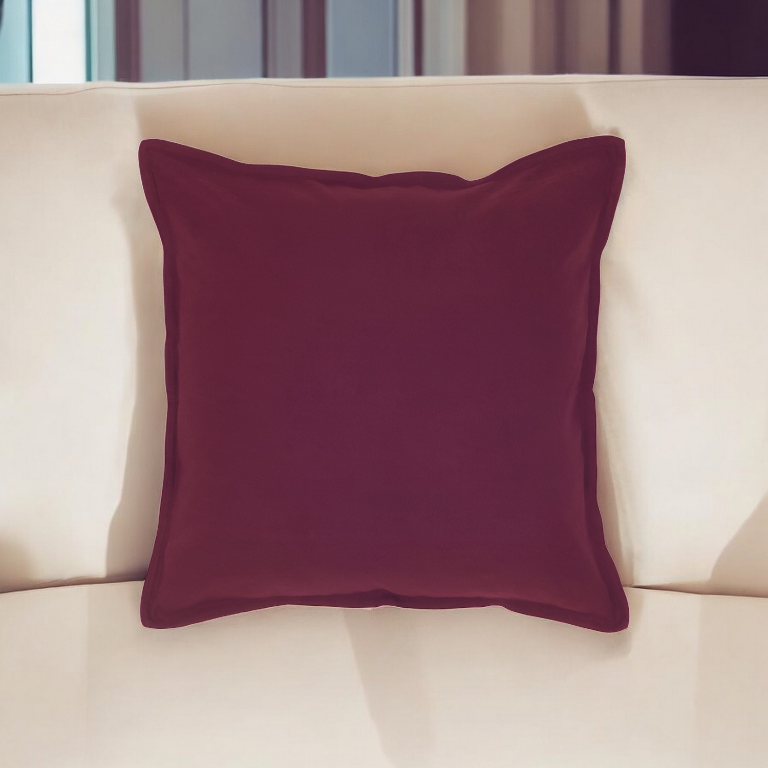 20" Merlot Cotton Throw Pillow-403119-1