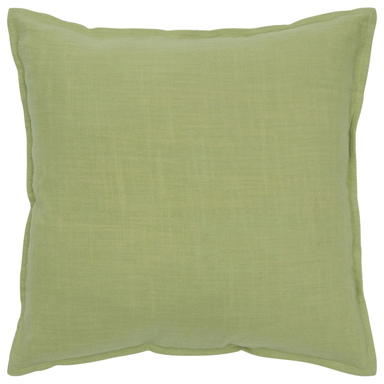 20" Lime Green Cotton Throw Pillow-403145-1