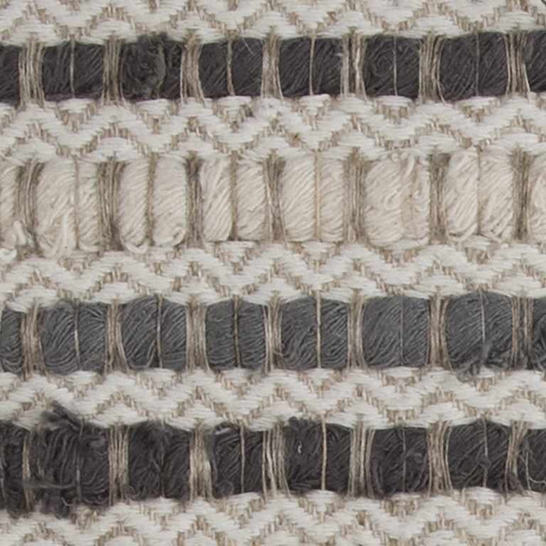 20" Gray Beige Nubby Texture Bands Throw Pillow