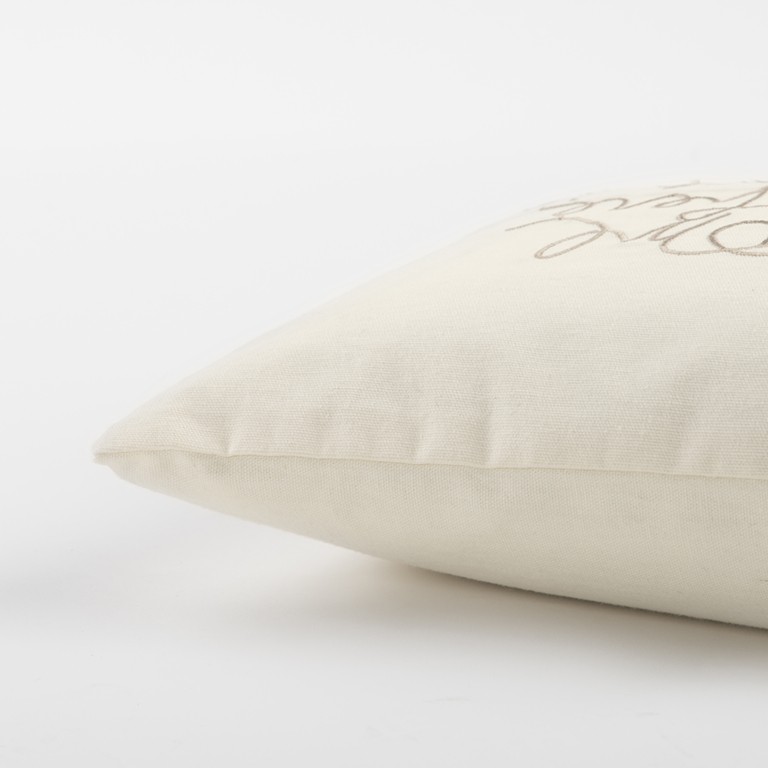 Ivory Home is Where the Heart Is Lumbar Pillow