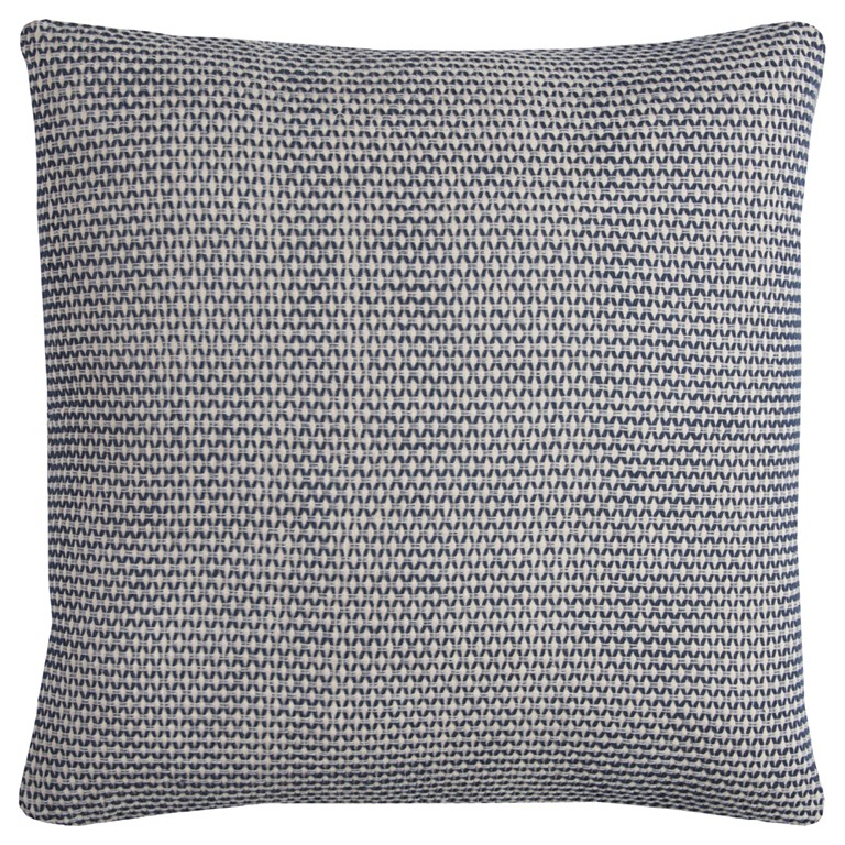 Indigo Ivory Scaled Diamond Pattern Throw Pillow-403325-1
