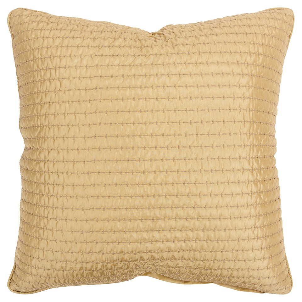 Gold Smooth Weaved Modern Throw Pillow-403372-1