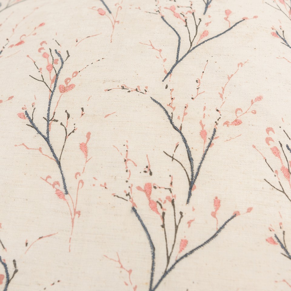 Blush Tiny Floral Buds Throw Pillow