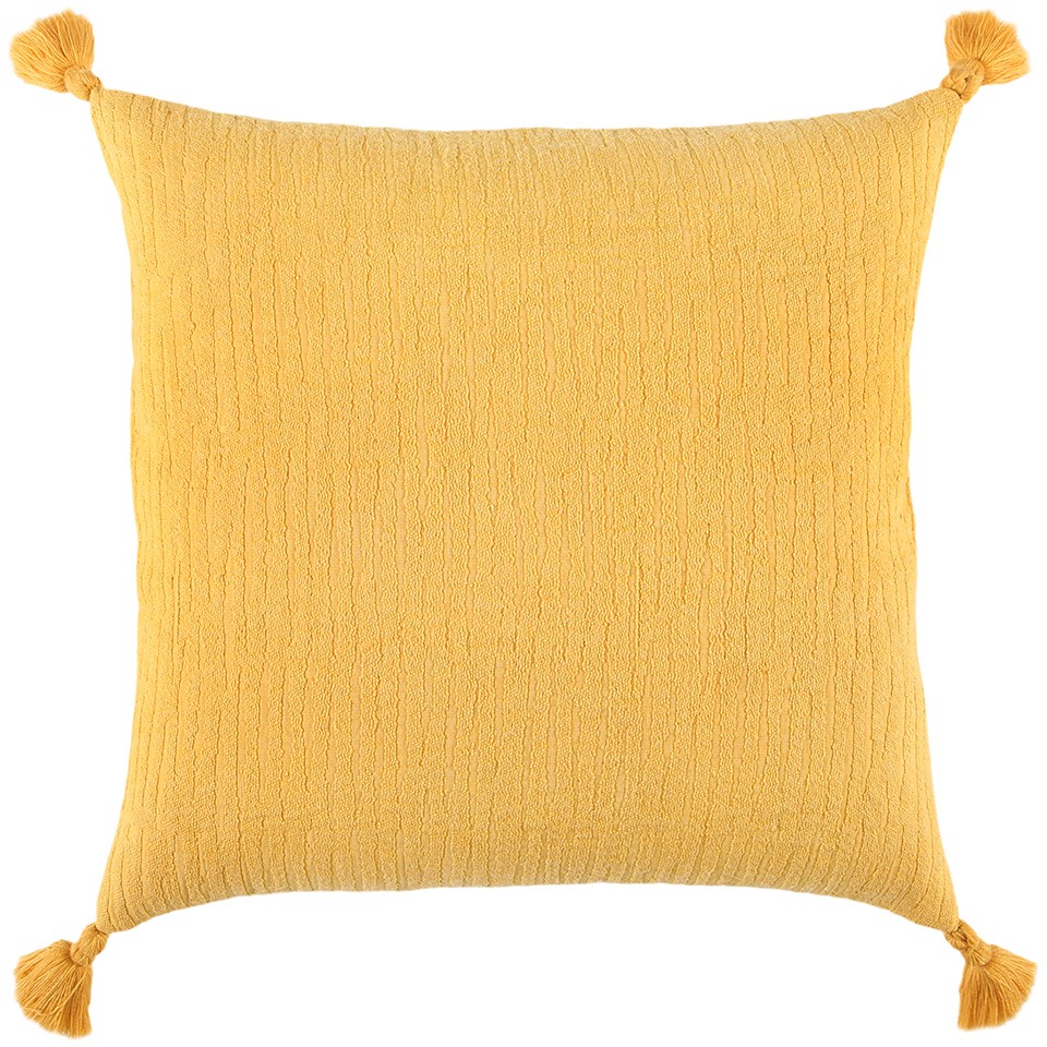 Gold Solid Tonal Abstract Stripe Throw Pillow-403494-1