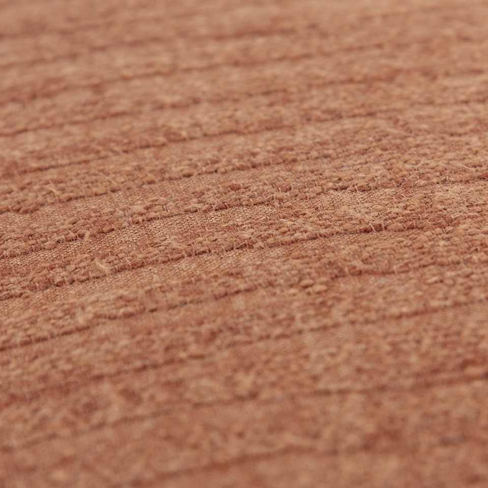 Terracotta Solid Tonal Abstract Stripe Throw Pillow