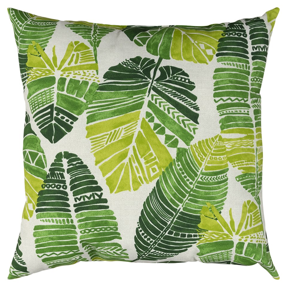 Set of Two 22" X 22" Lime Green Indoor Outdoor Throw Pillow Cover & Insert-403547-1