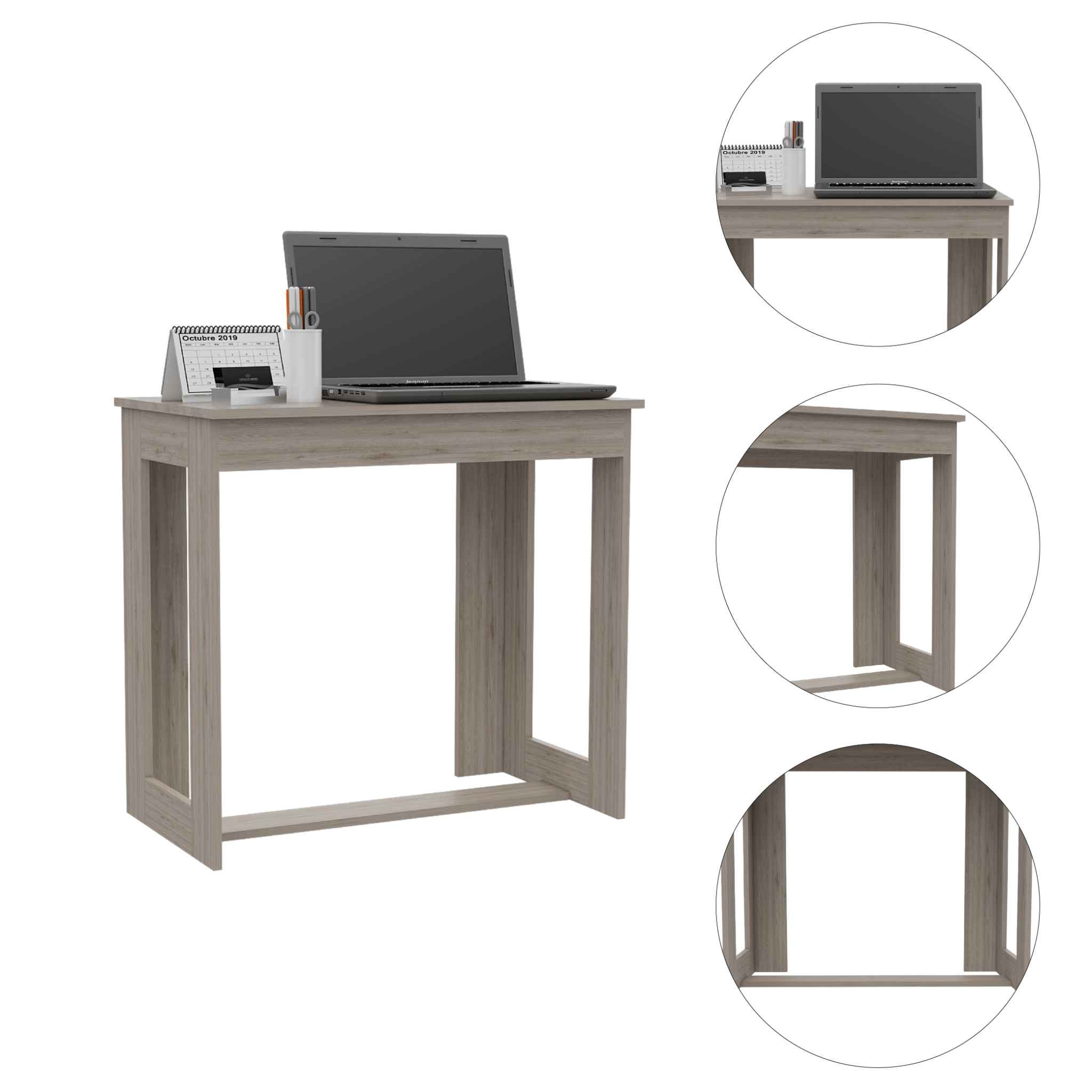 Modern Light Wash Gray Desk