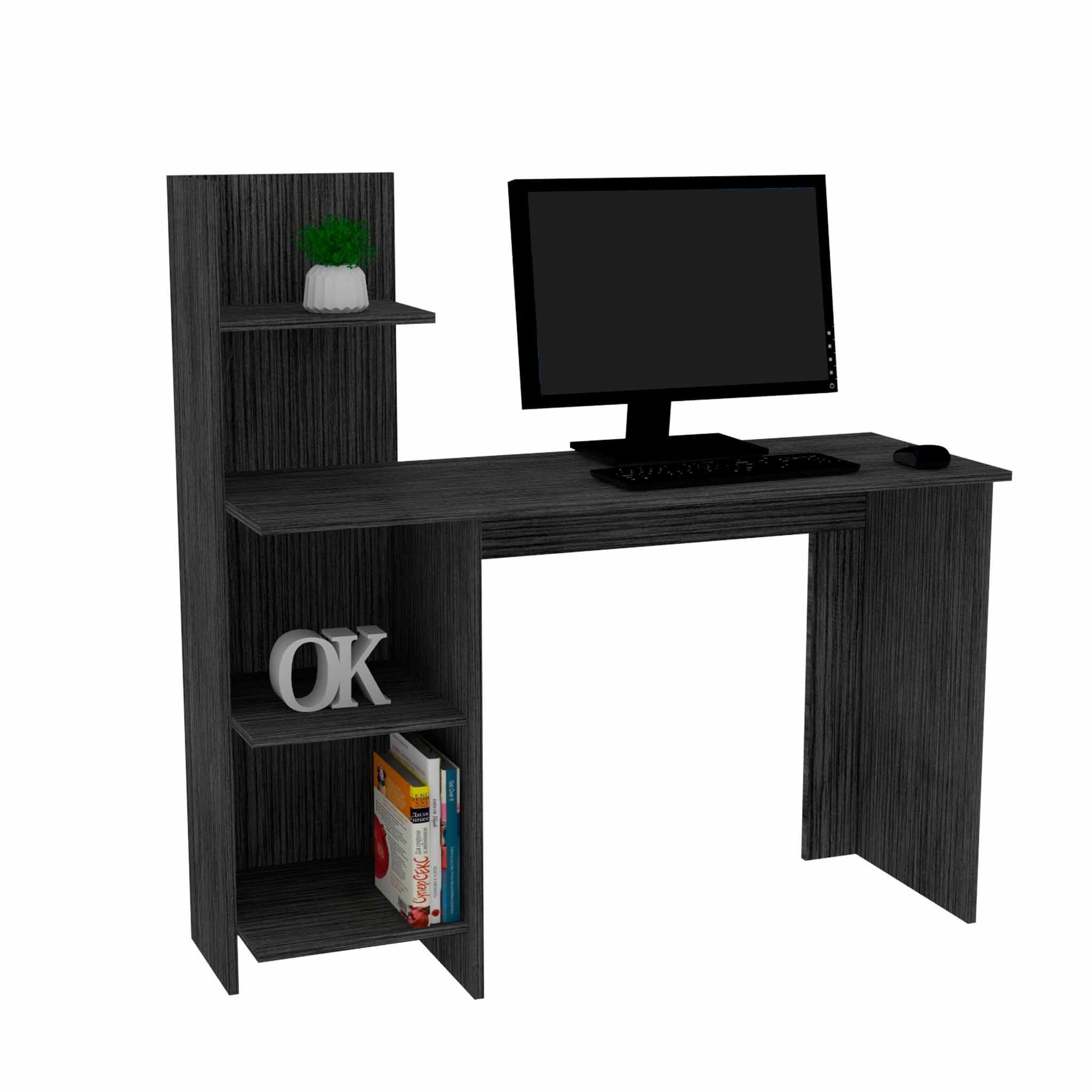 Modern Smokey Gray Computer Desk