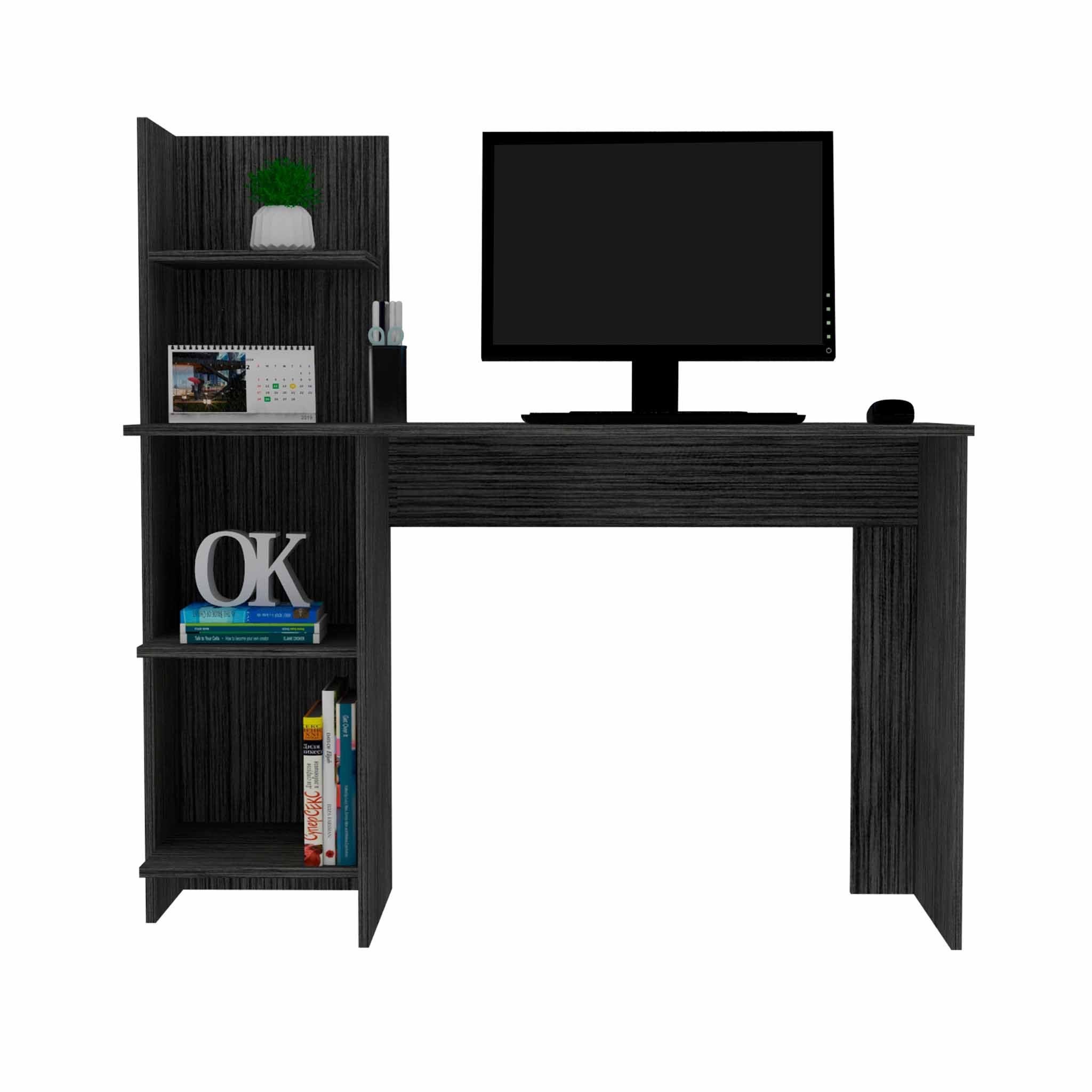 Modern Smokey Gray Computer Desk