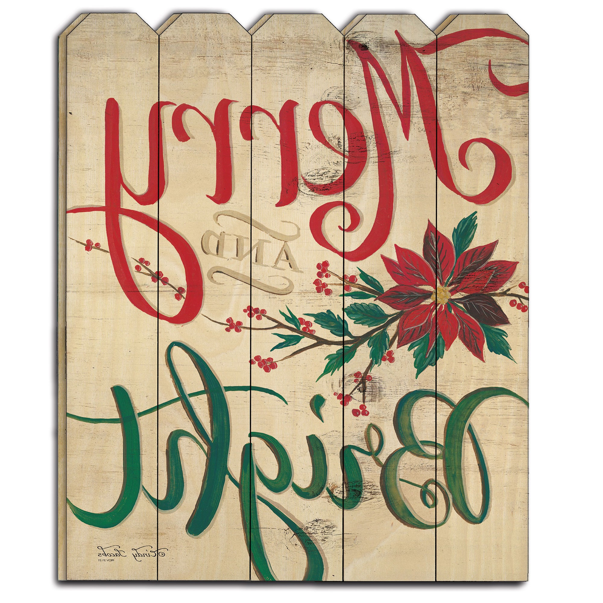 Merry & Bright Unframed Print Wall Art