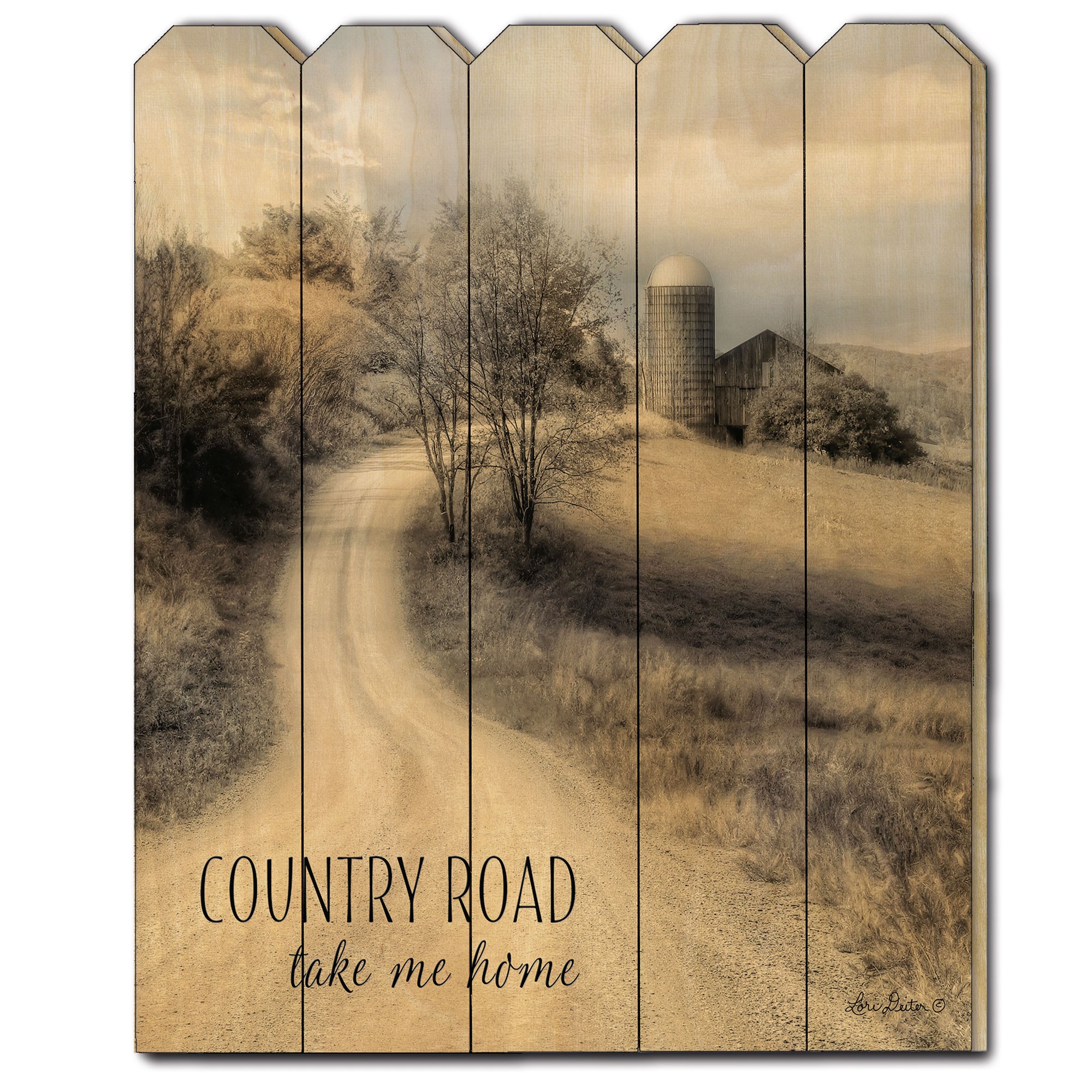 country Road Take Me Home Unframed Print Wall Art