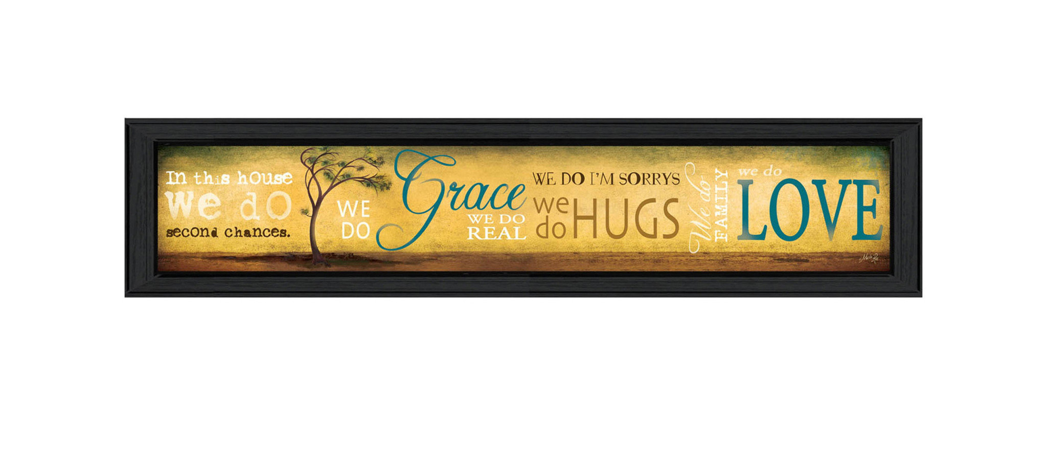 grace And Love Black Framed Print Wall Art