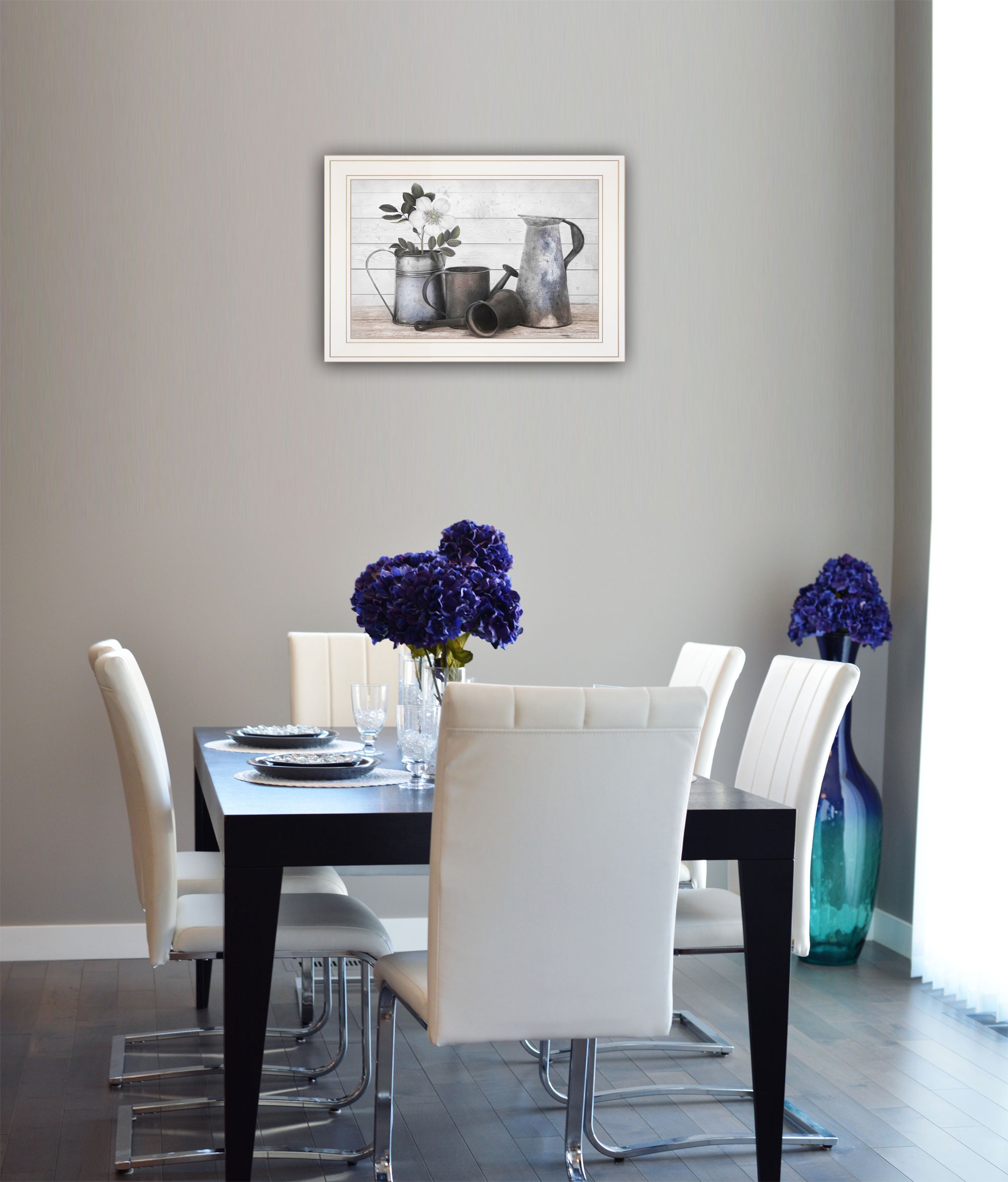 Floral Farmhouse Ii 1 White Framed Print Wall Art