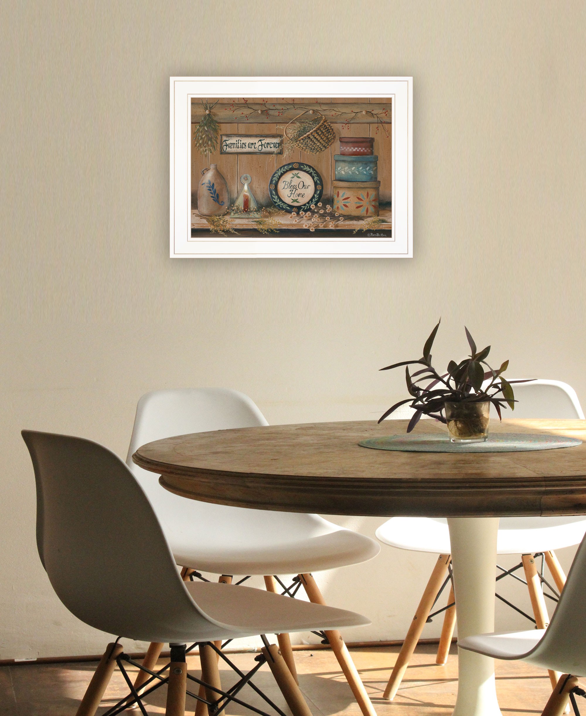 Treasures On The Shelf Ii 2 White Framed Print Wall Art