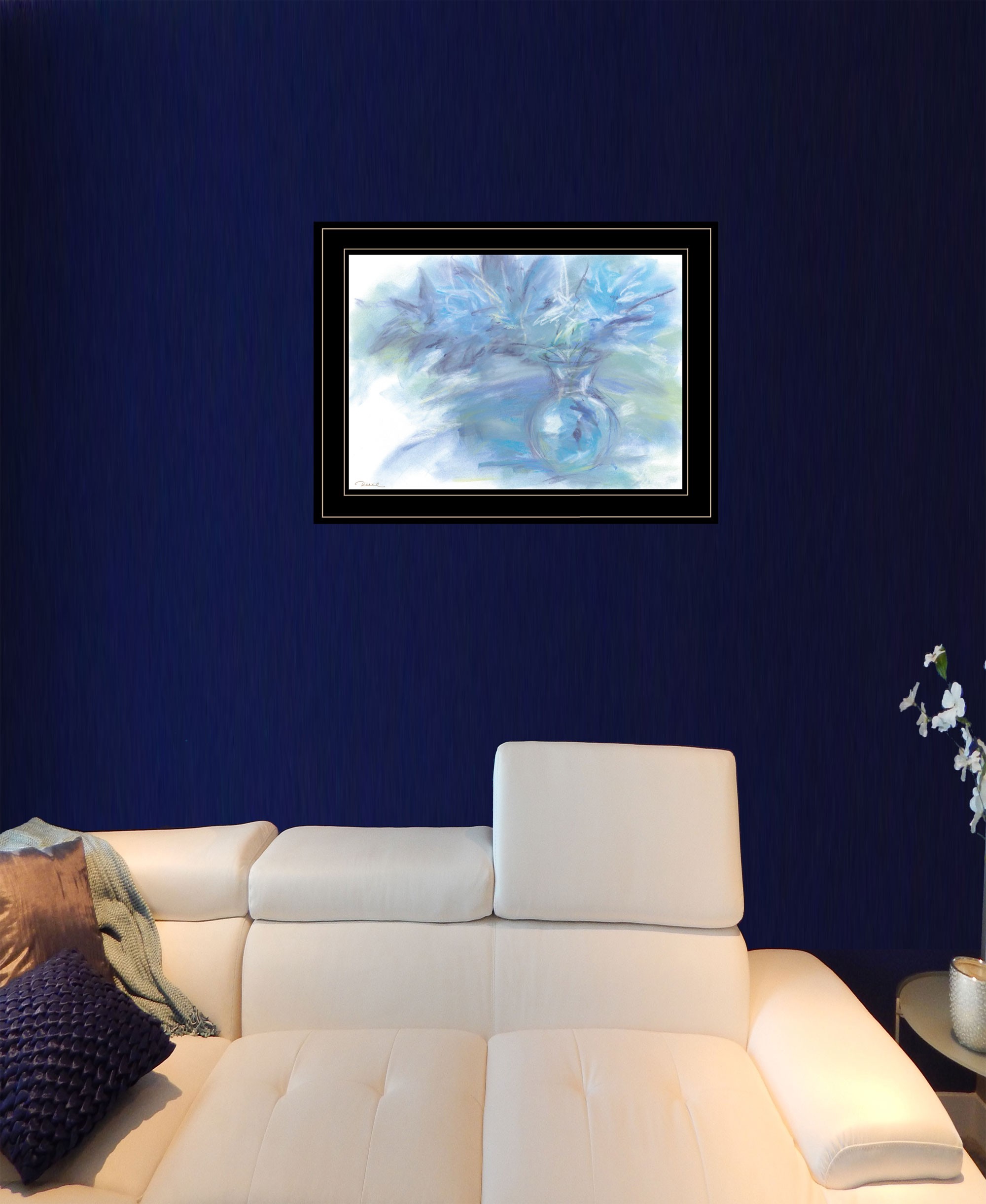 Morning Glory 3 Black Framed Print Wall Art