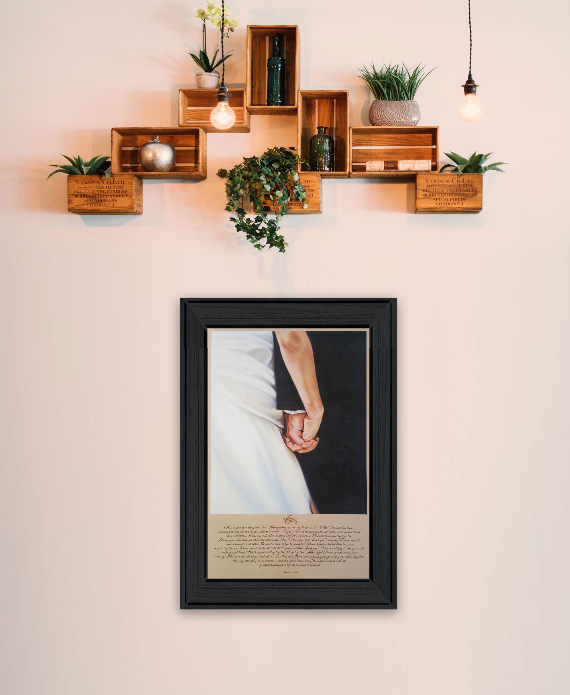I Do 5 Black Framed Print Wall Art