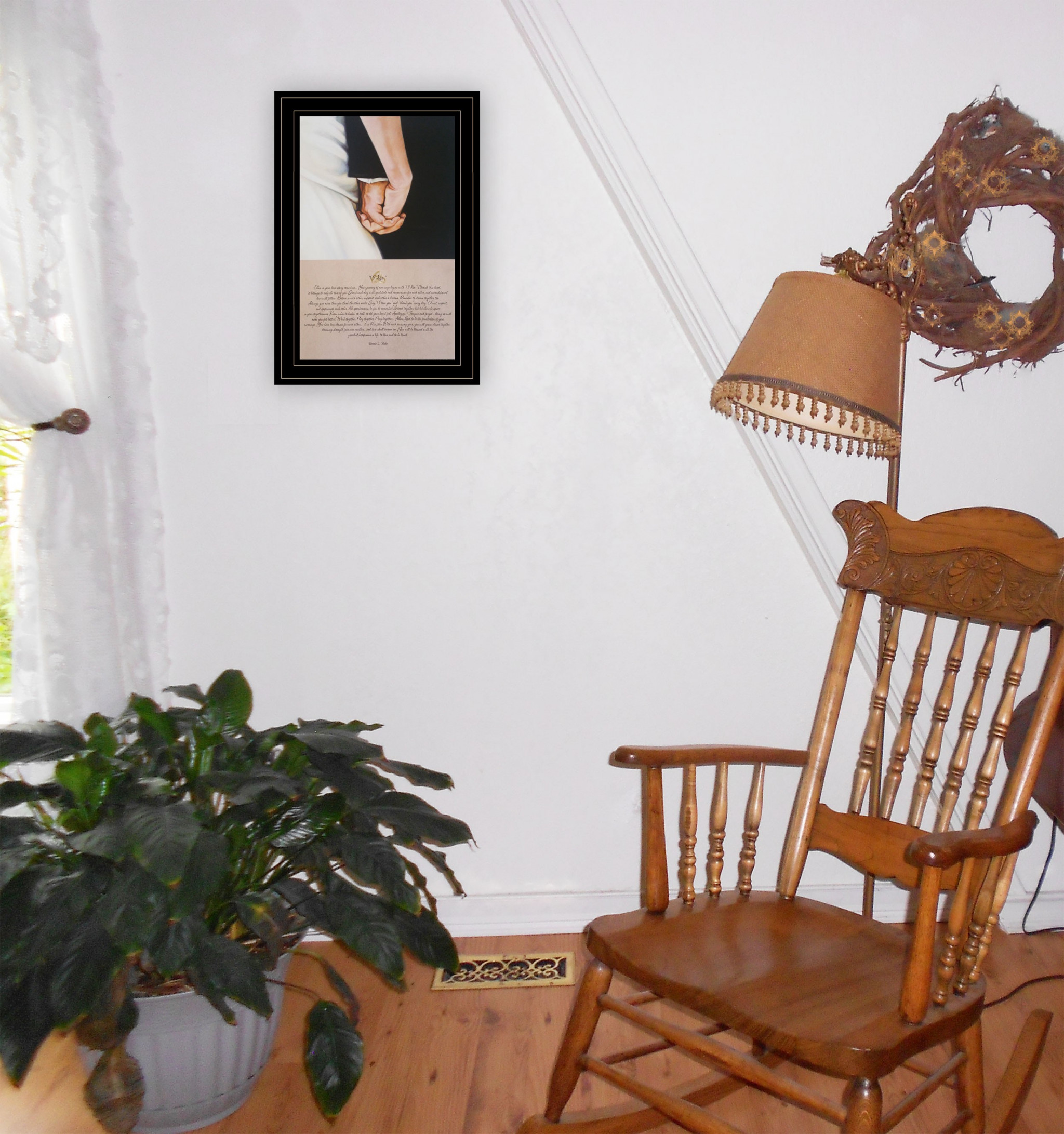 I Do 3 Black Framed Print Wall Art