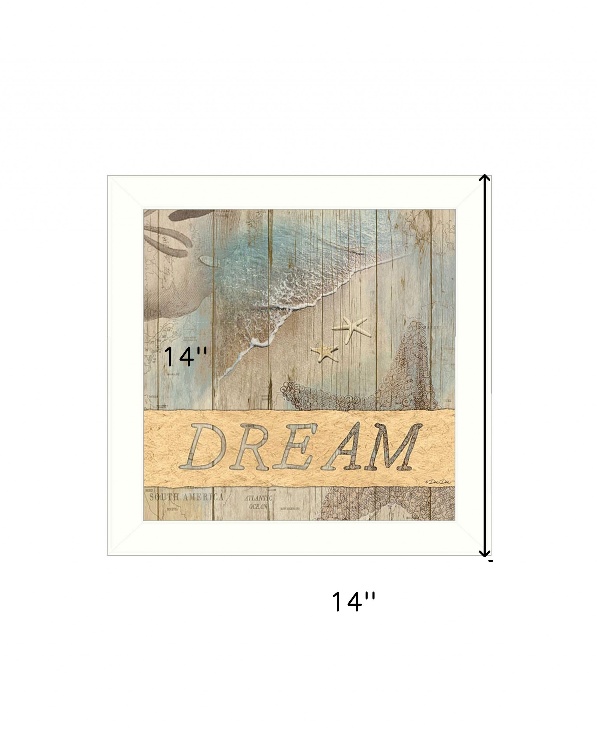 Dream 1 White Framed Print Wall Art