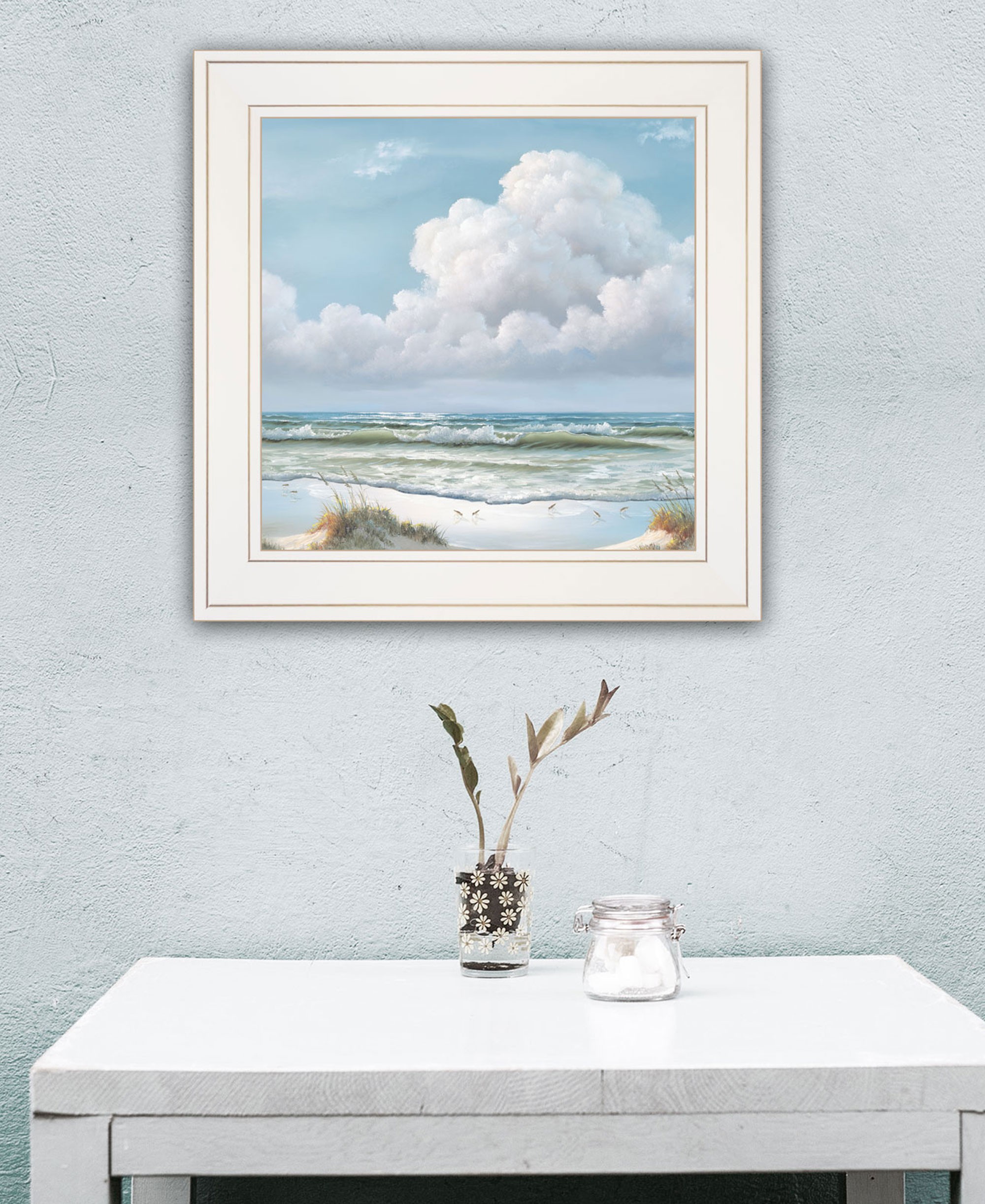 Beautiful Day Ii White Framed Print Wall Art