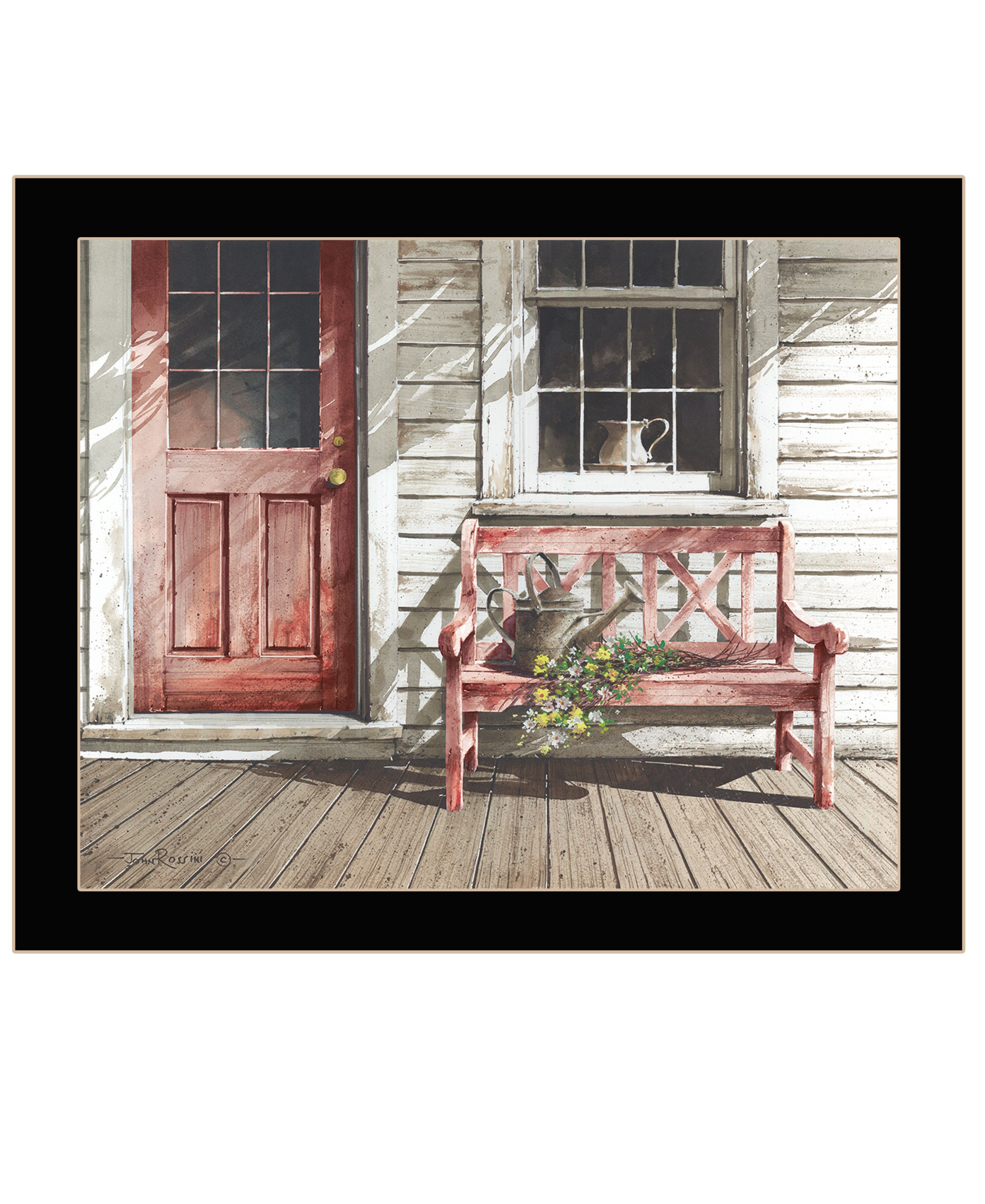 Fresh cut Flowers 2 Black Framed Print Wall Art