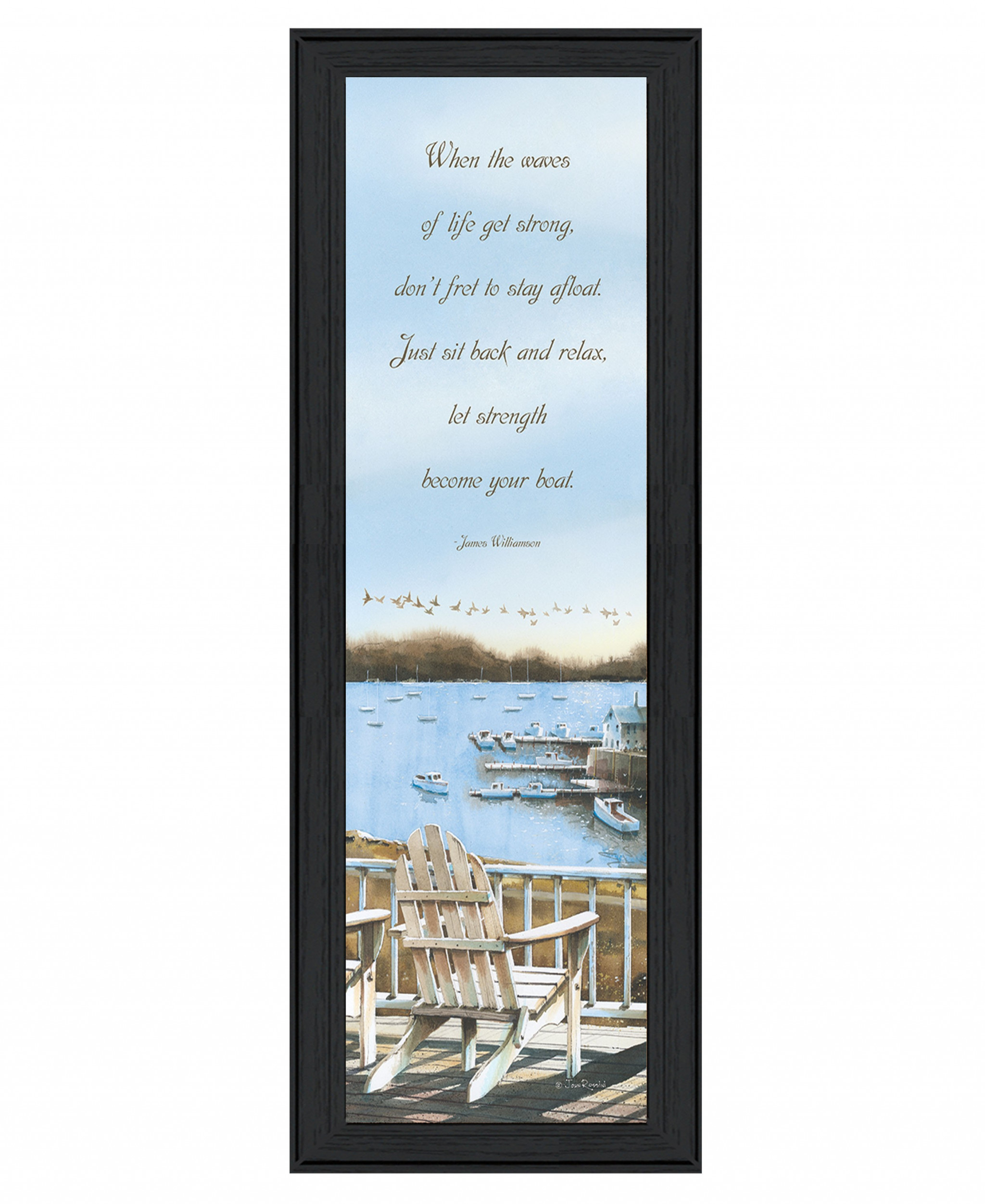 Strength 3 Black Framed Print Wall Art
