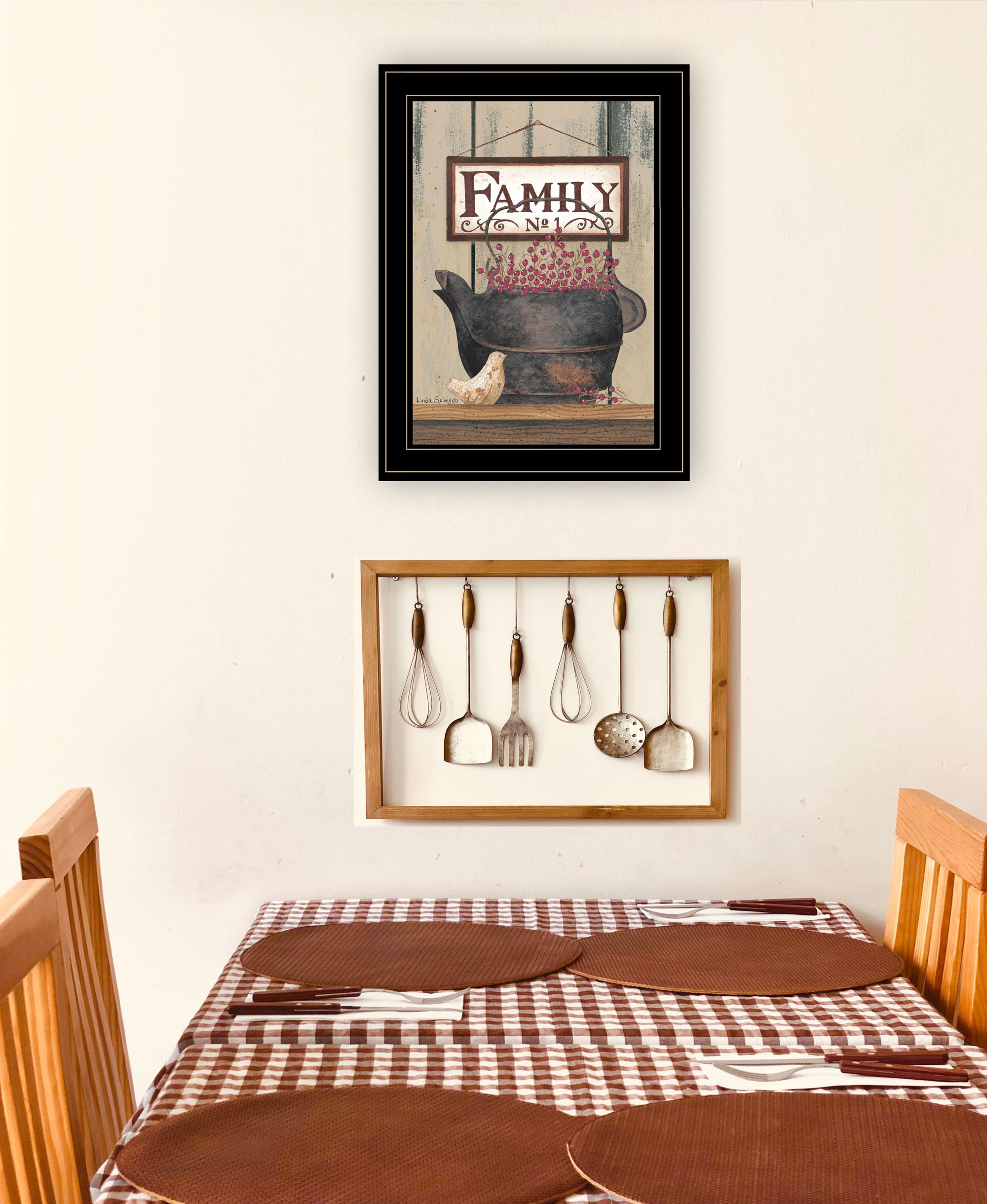 Family No1 Black Framed Print Wall Art
