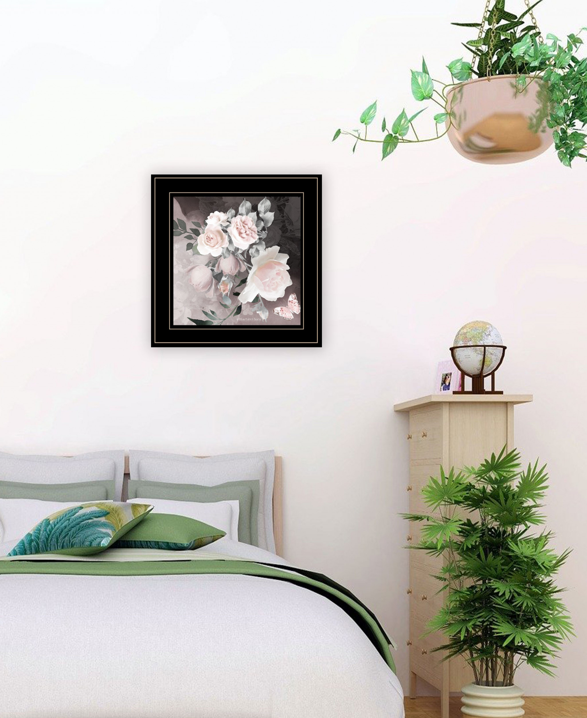 Noir Roses Iv 5 Black Framed Print Wall Art