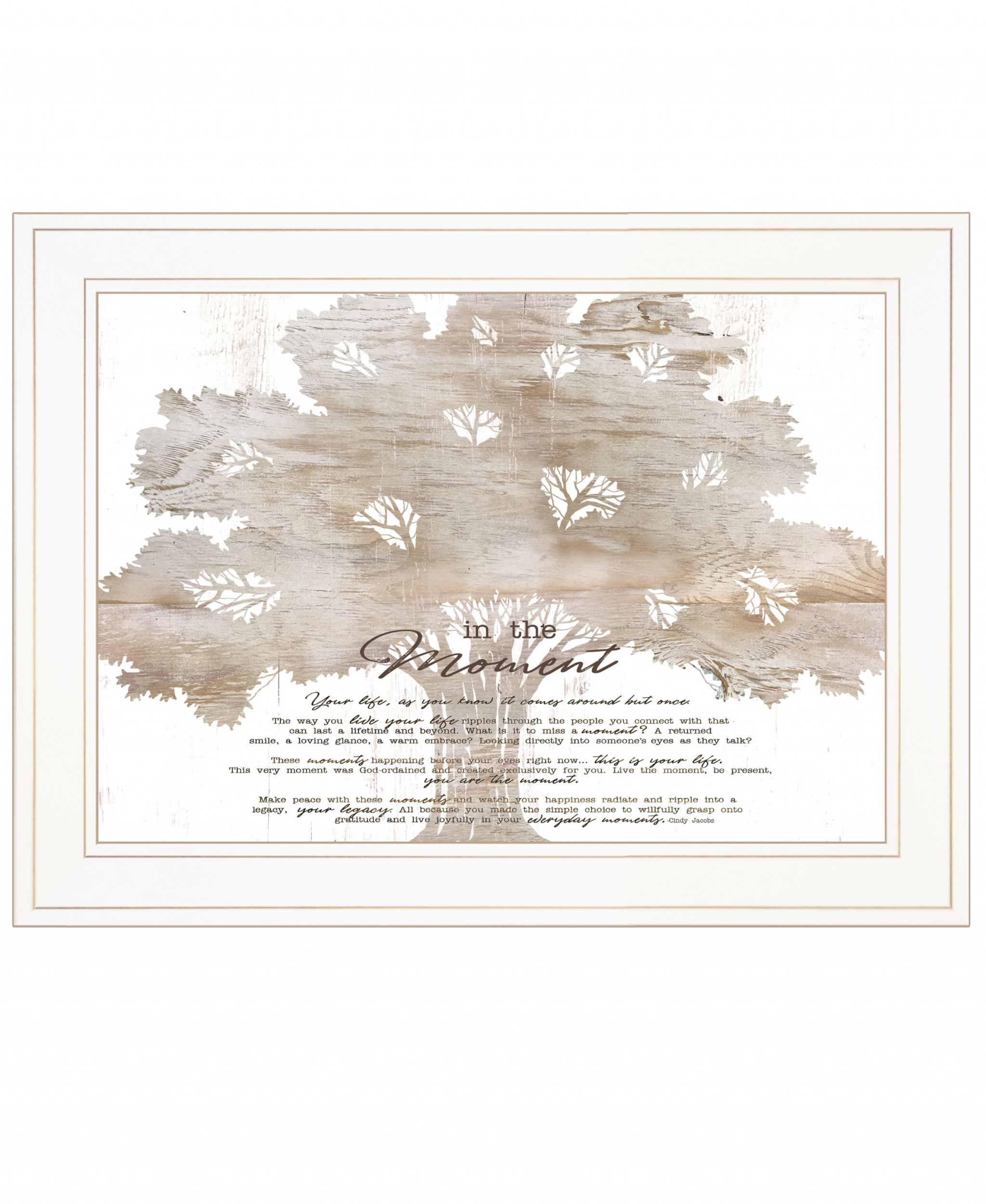 In The Moment 2 White Framed Print Wall Art