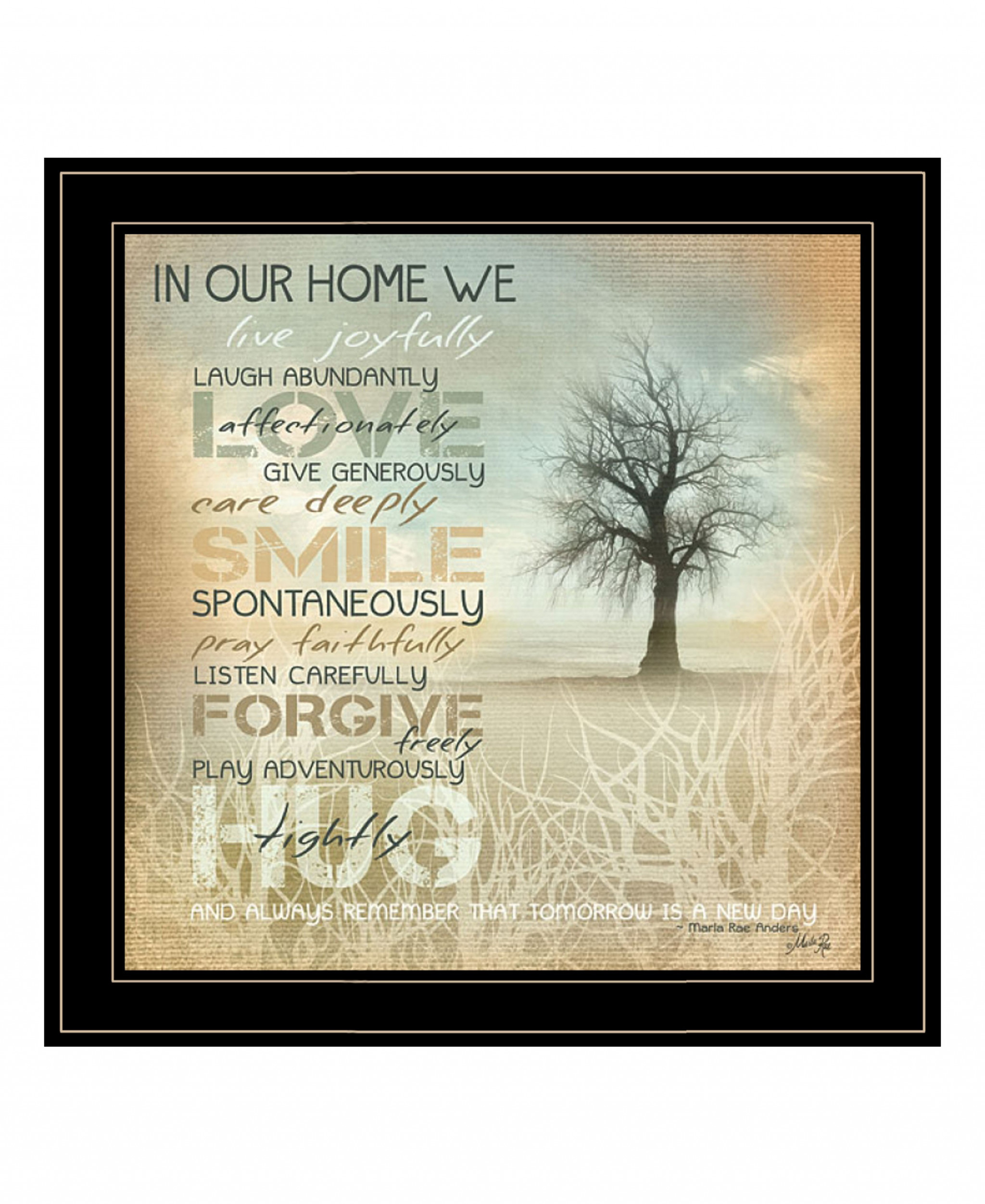 In Our Home 5 Black Framed Print Wall Art-407770-1