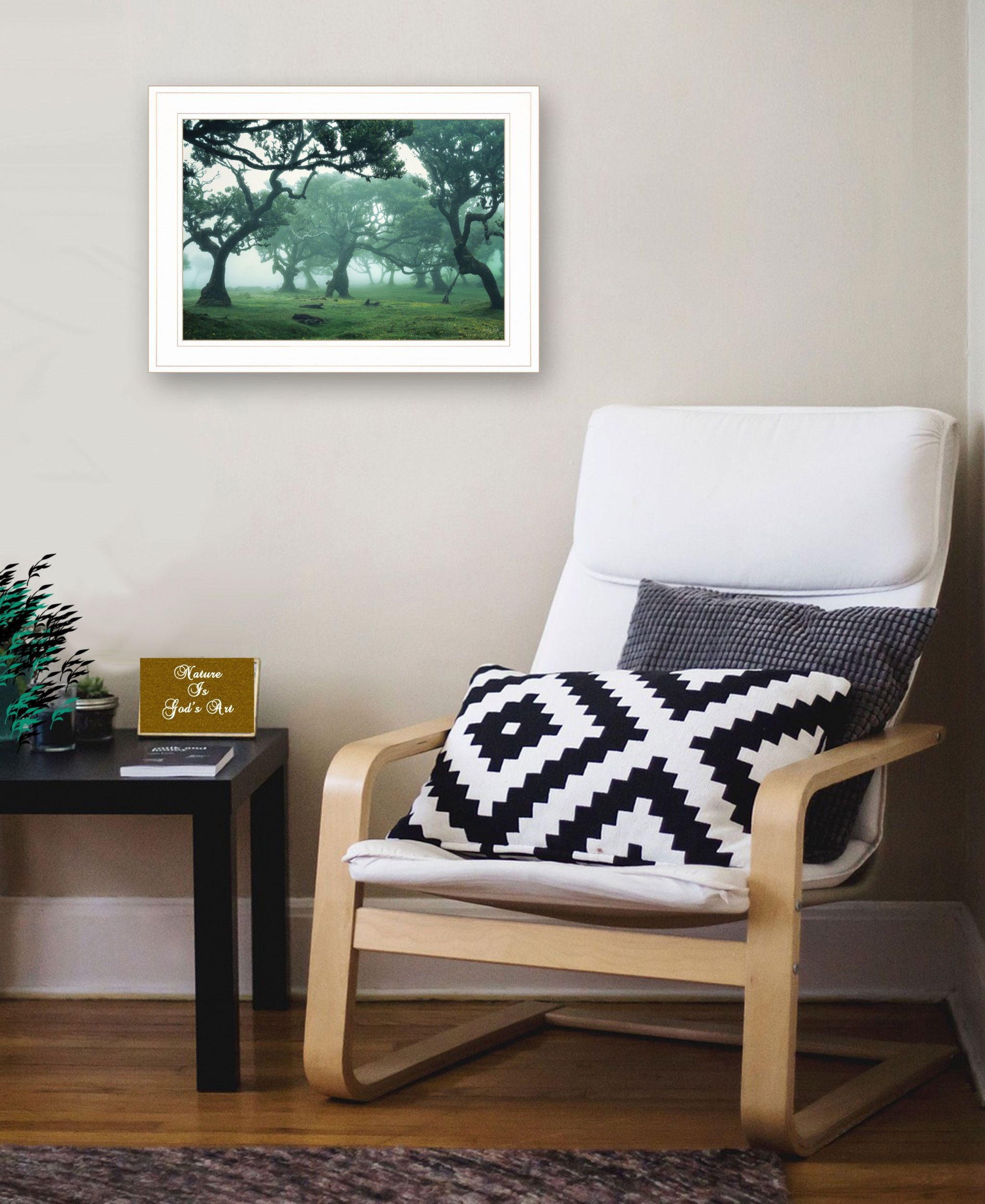 Enchanted Forest Ii 2 White Framed Print Wall Art