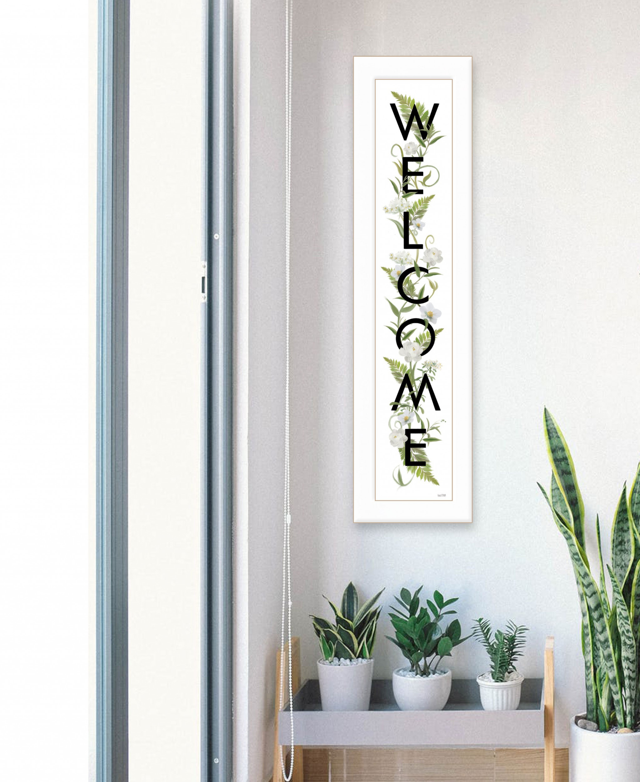 Welcome Sign Ii 1 White Framed Print Wall Art