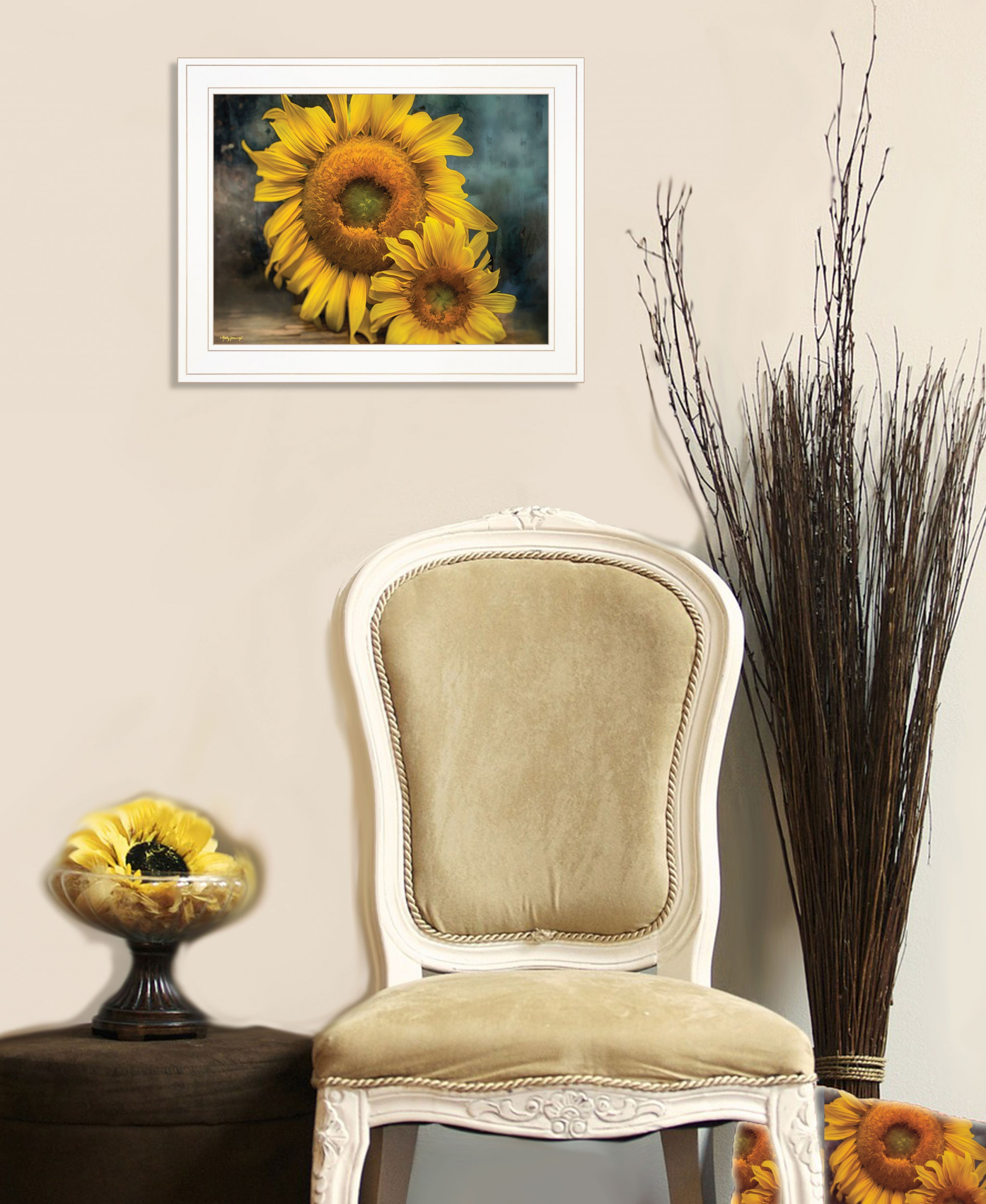 Floral Beauty Ii 1 White Framed Print Wall Art