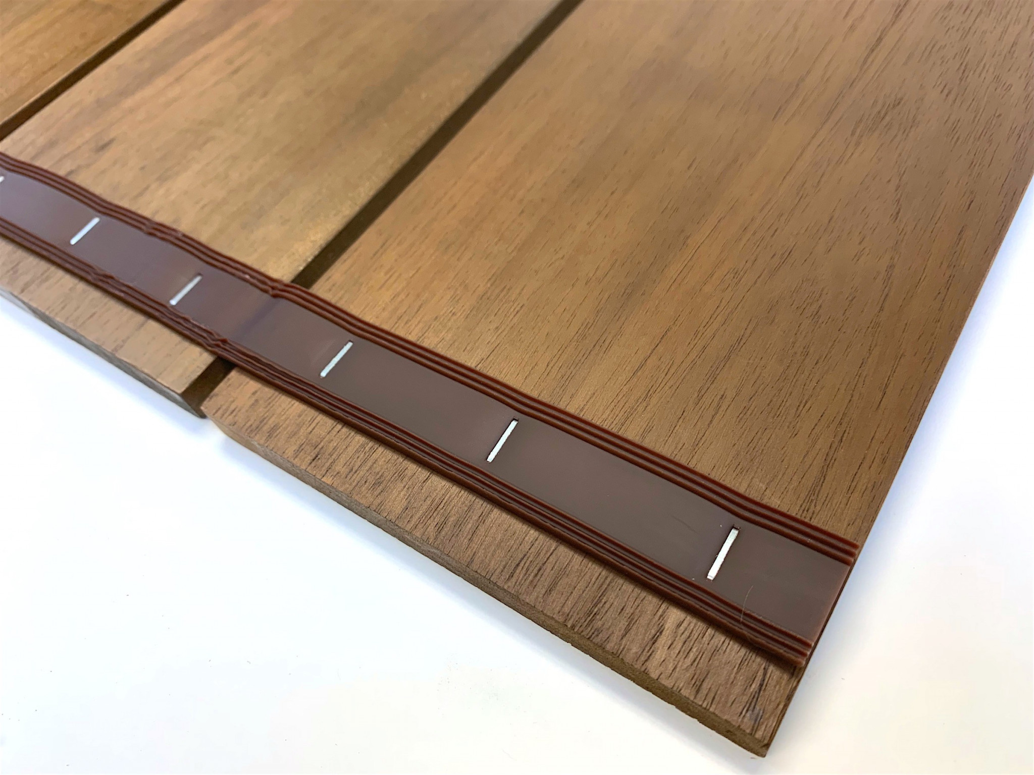 Brown Non Slip Wood Plank Bath Floor Mat