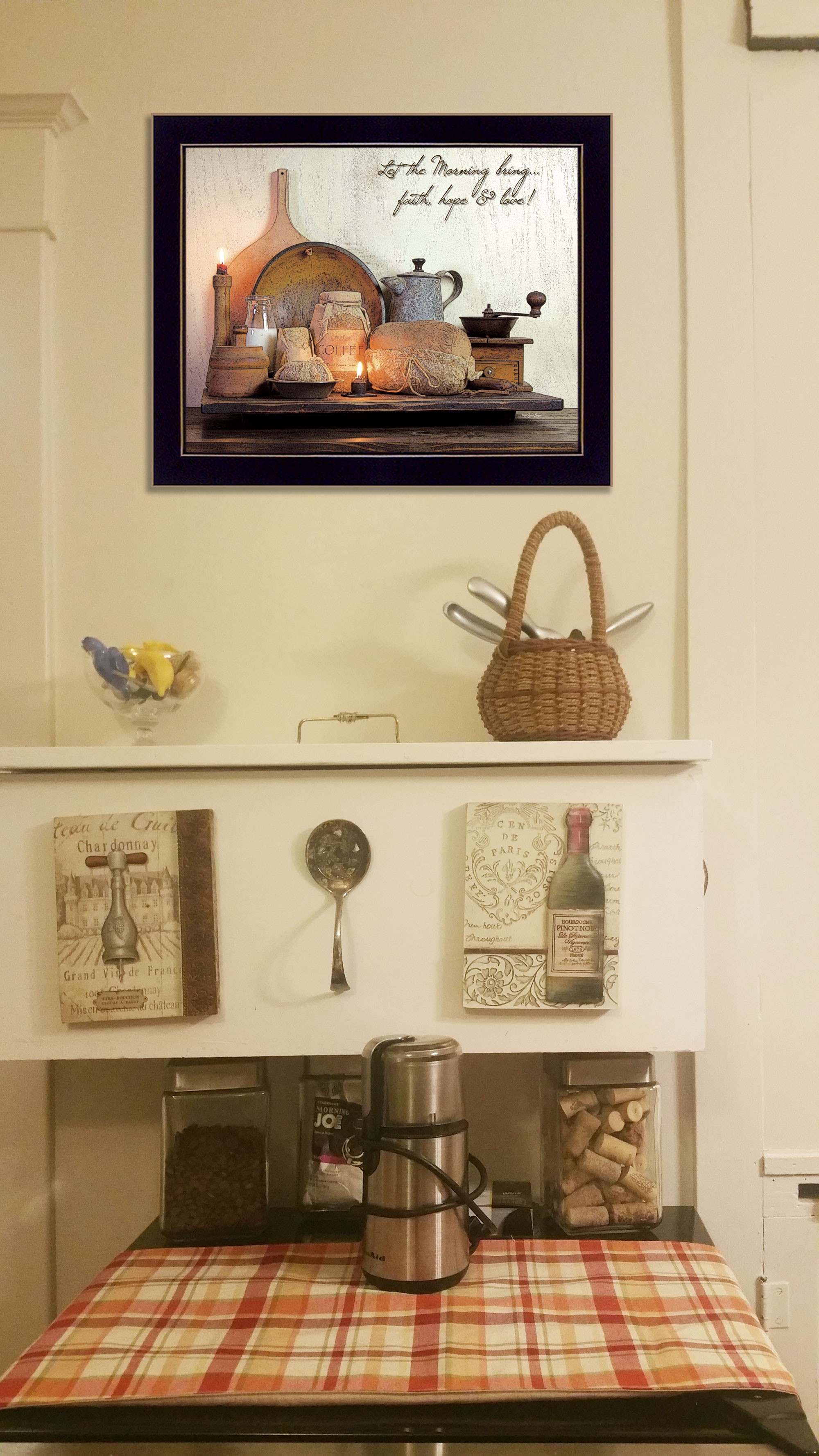 Faith Hope And Love 1 Black Framed Print Wall Art