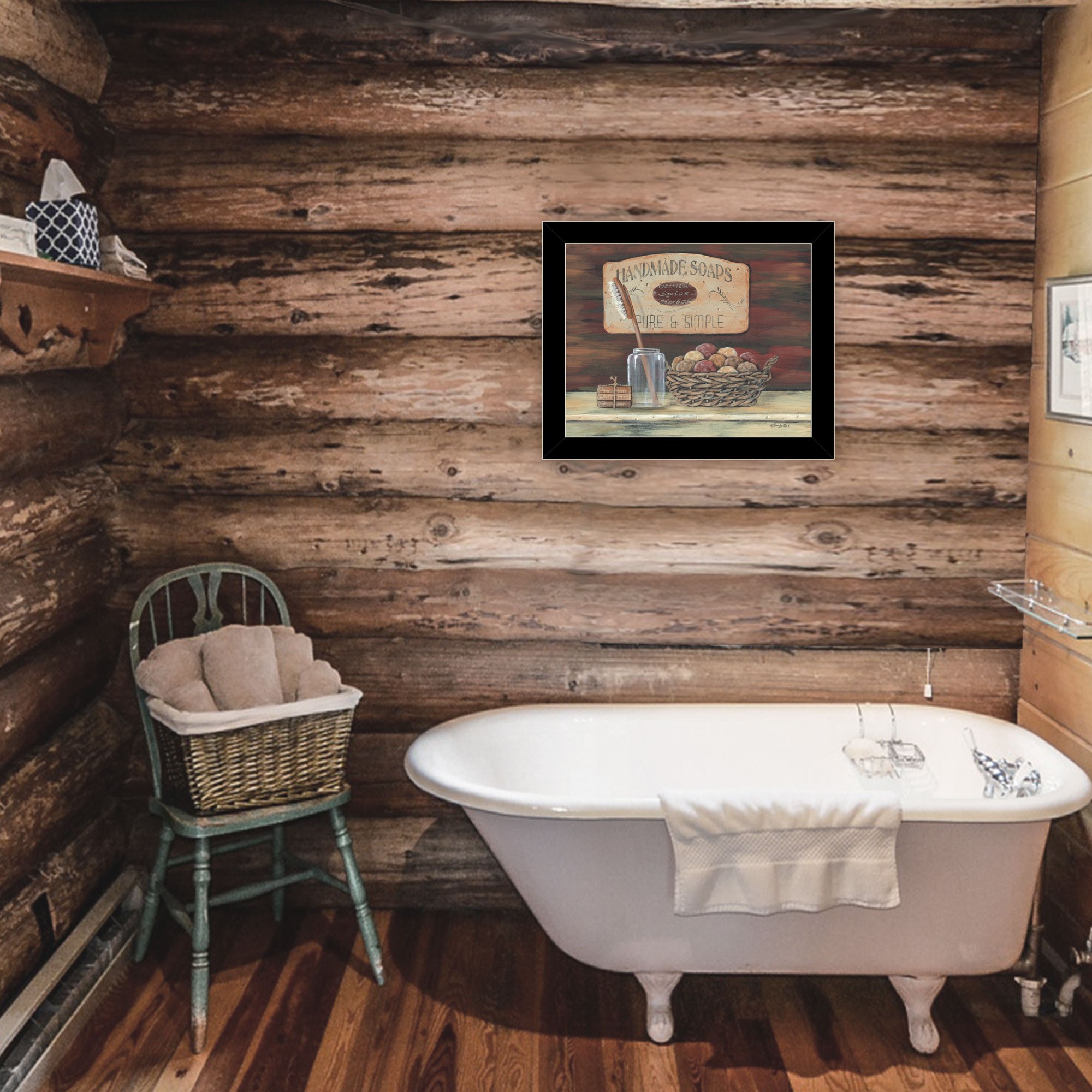 Handmade Soaps 5 Black Framed Print Wall Art