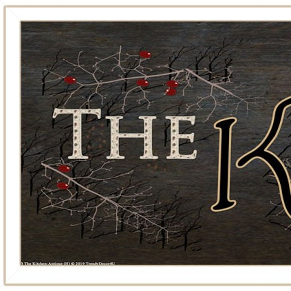 Kitchen Is The Heart Of The Home 11 White Framed Print Wall Art