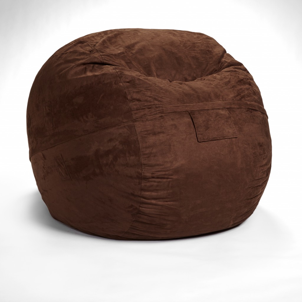 Classic Cozy Brown Bean Bag Chair-415915-1