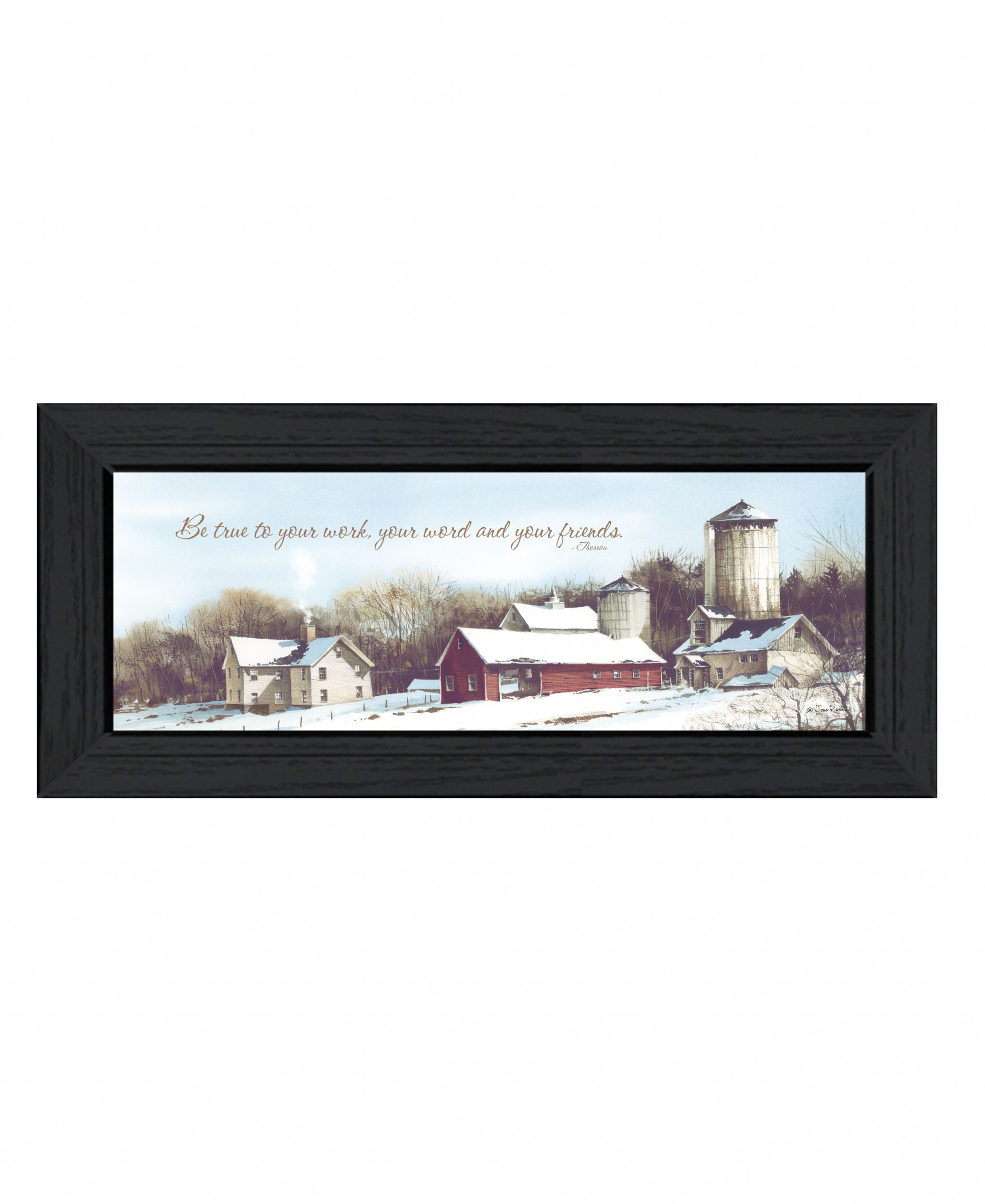 Be True Black Framed Print Wall Art