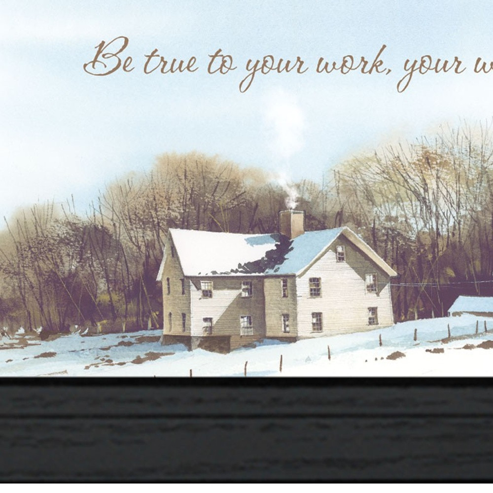 Be True Black Framed Print Wall Art