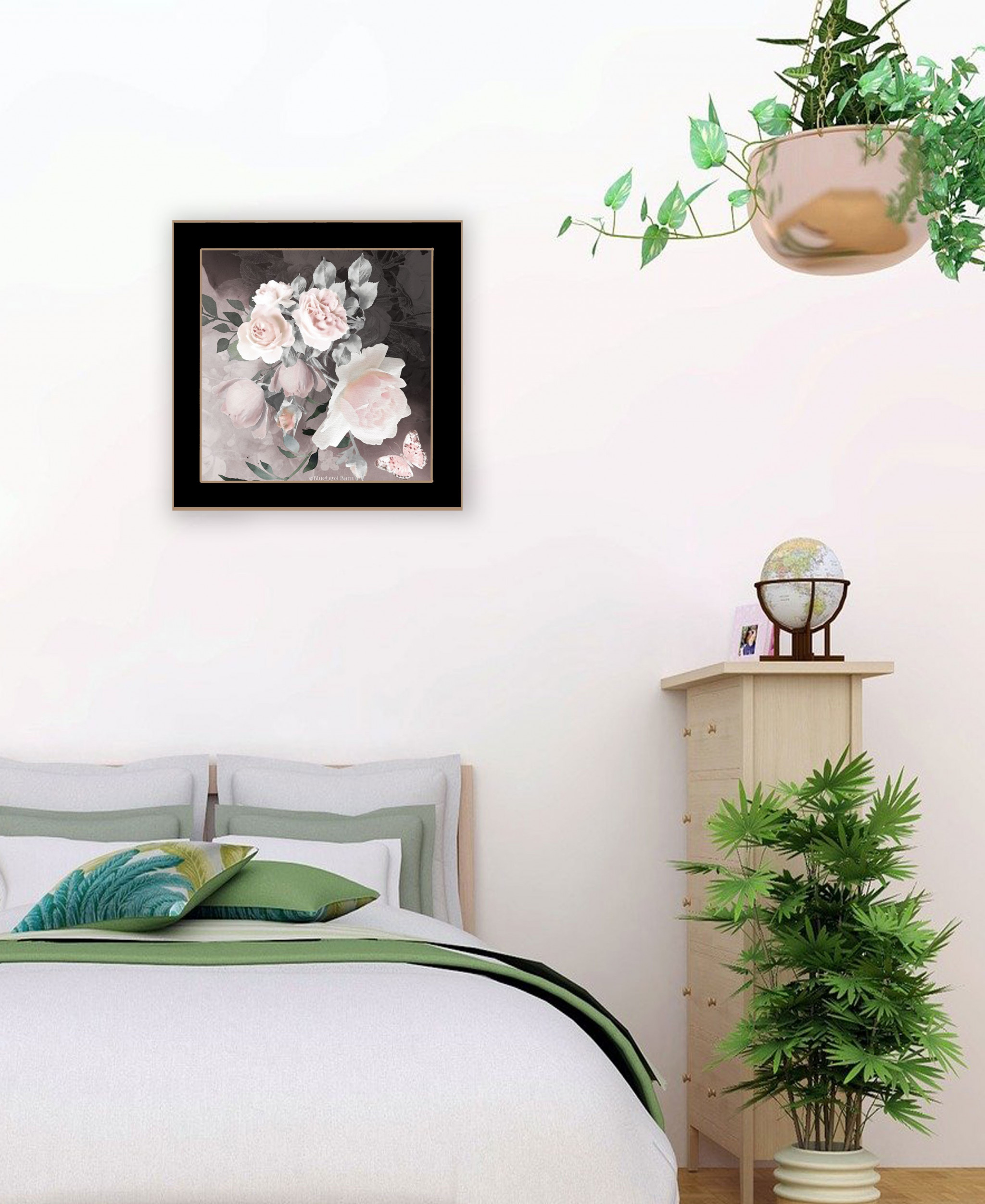 Noir Roses Iv 1 Black Framed Print Wall Art