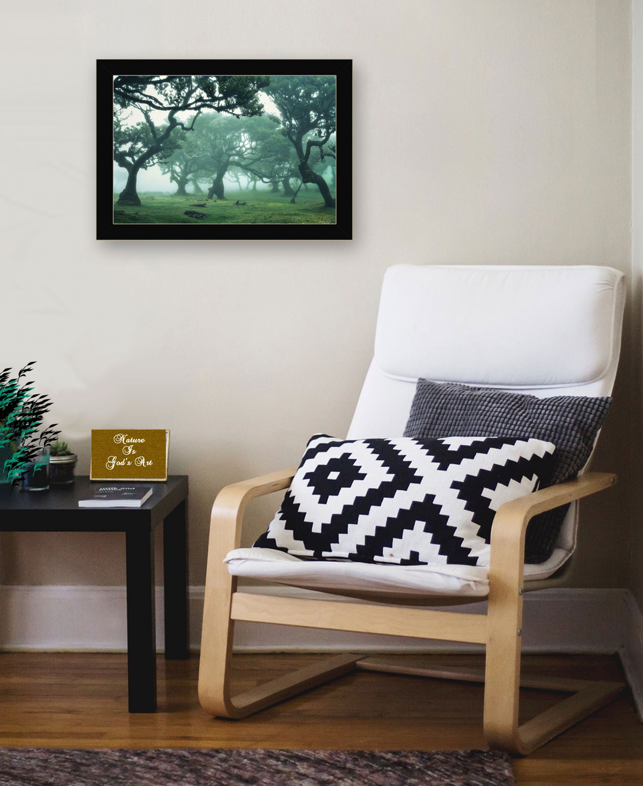 Enchanted Forest Ii 1 Black Framed Print Wall Art